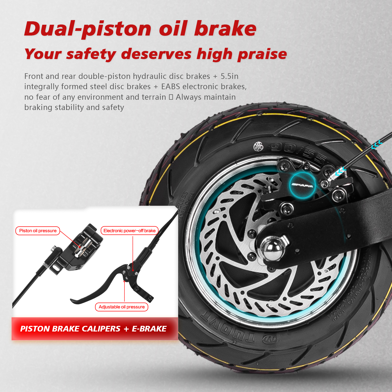 Dual-Piston Hydraulic Braking System
